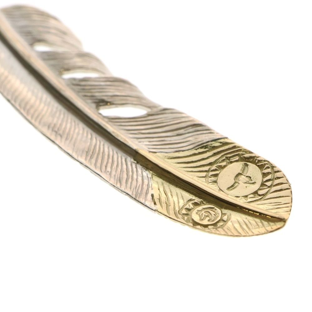 習志野　先金特大フェザー　左向き　フェザーのみ　k18 18金 先金特大フェザー左向きフェザーのみk18 18金