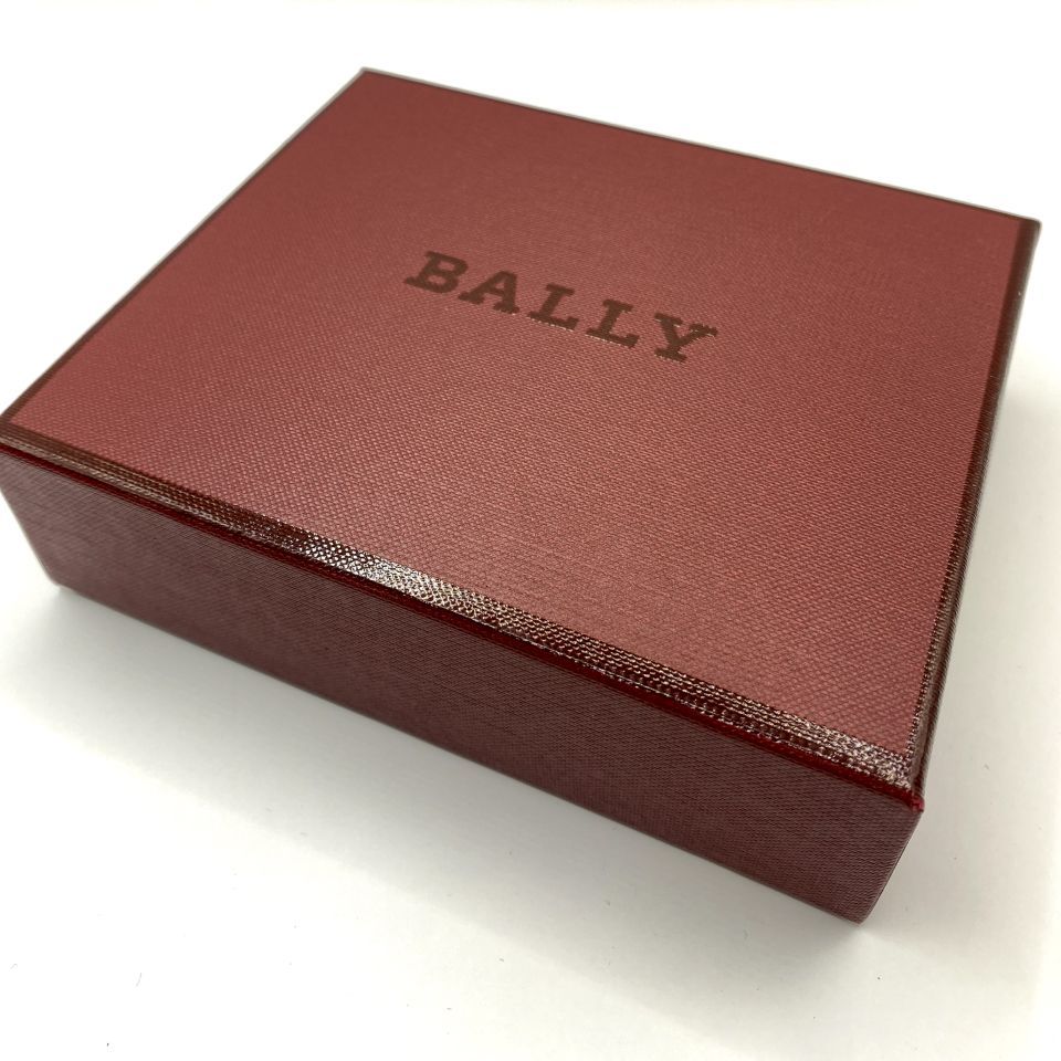 新品】BALLY バリー 二つ折り財布 メンズ 小銭入れなし 本革 レザー  