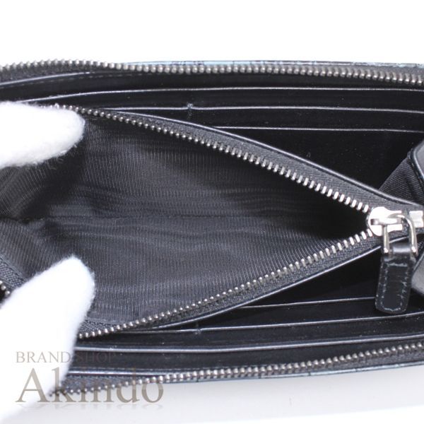 ブルガリブルガリマン L字ファスナー長財布 アリゲーター