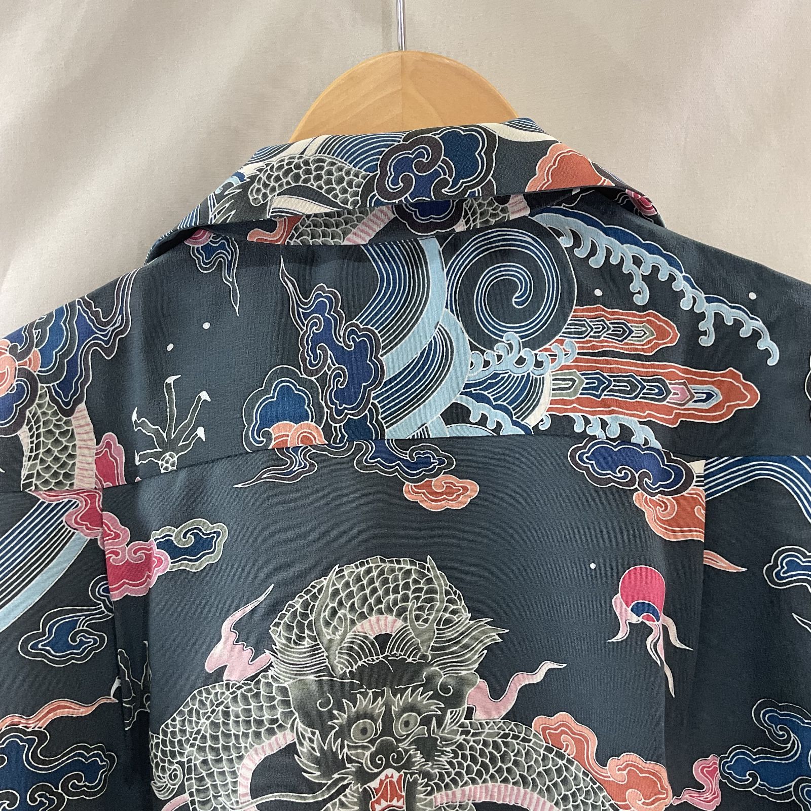 フラットヘッド　アロハシャツ THE FLAT HEAD (ザ フラットヘッド) 和柄 シルクアロハシャツ M