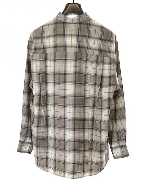 AURALEE オーラリー 23AW SUPER LIGHT WOOL CHECK SHIRT スーパー ...