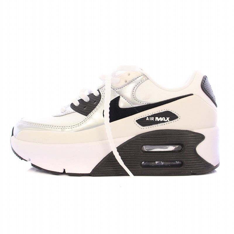 ナイキ NIKE Air Max 90 LV8 White Phantom Metallic Silver Black エアマックス90 LV8 ホワイト ファントム メタリックシルバー ブラック スニーカー US7 24cm IB0170-100 |BB