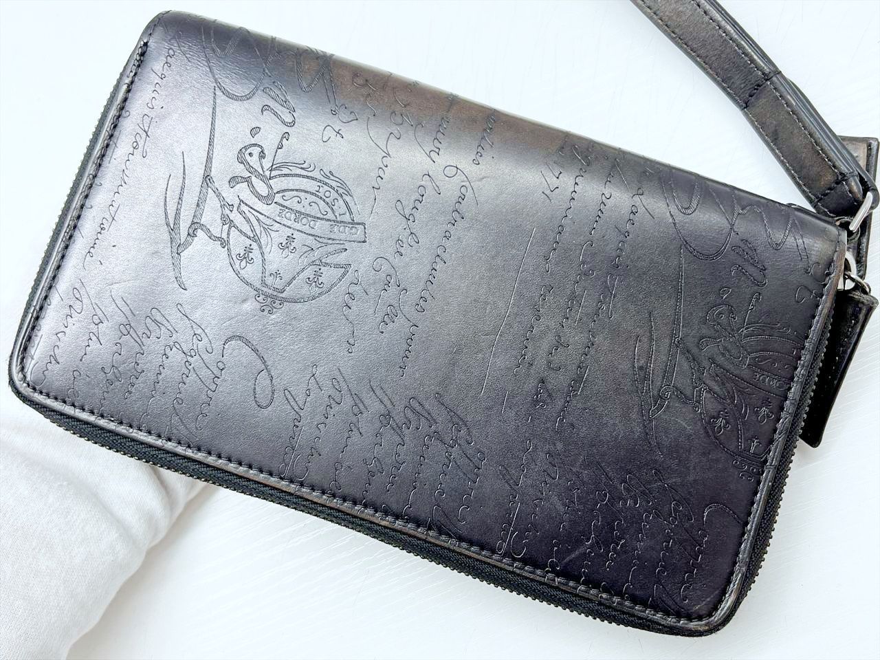 ベルルッティ　タリ　スクリットレザー　ダブルジップ　オーガナイザー　長財布 Berluti ベルルッティ タリ スクリットレザー ロングジップ