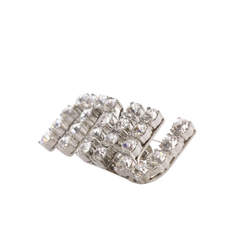 MiuMiu クリスタル ヘアクリップ バレッタ ヘアアクセサリー　ヘアピン miu MIU ミュウミュウ クリスタル ヘアクリップ 5JF0822DNC