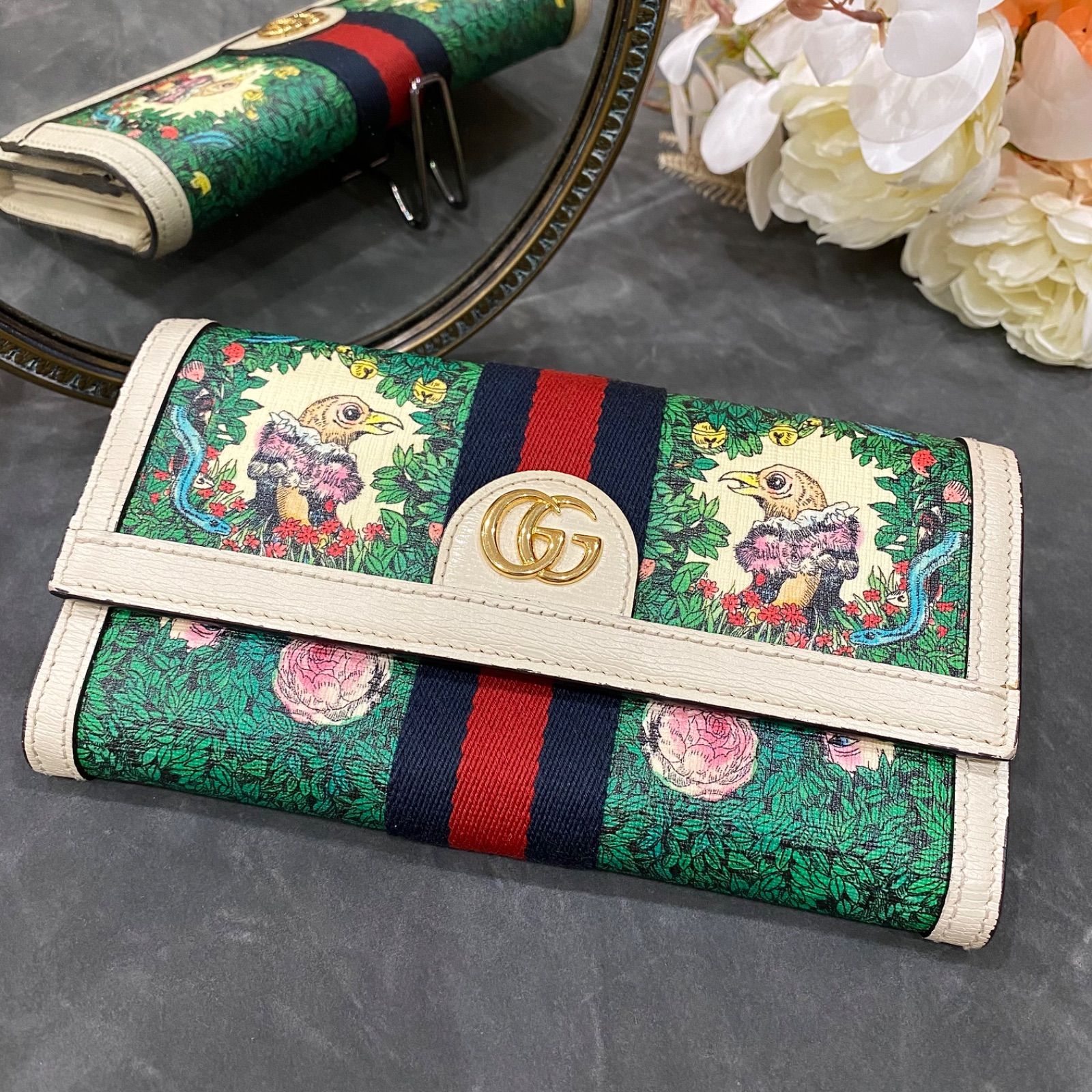 美品】GUCCI×ヒグチユウコ GGマーモント 長財布 - メルカリ