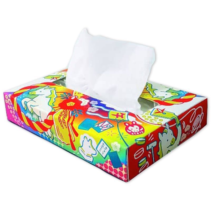 ボックスティッシュ 年末年始 販促用 干支スマートティッシュ 50W 100箱