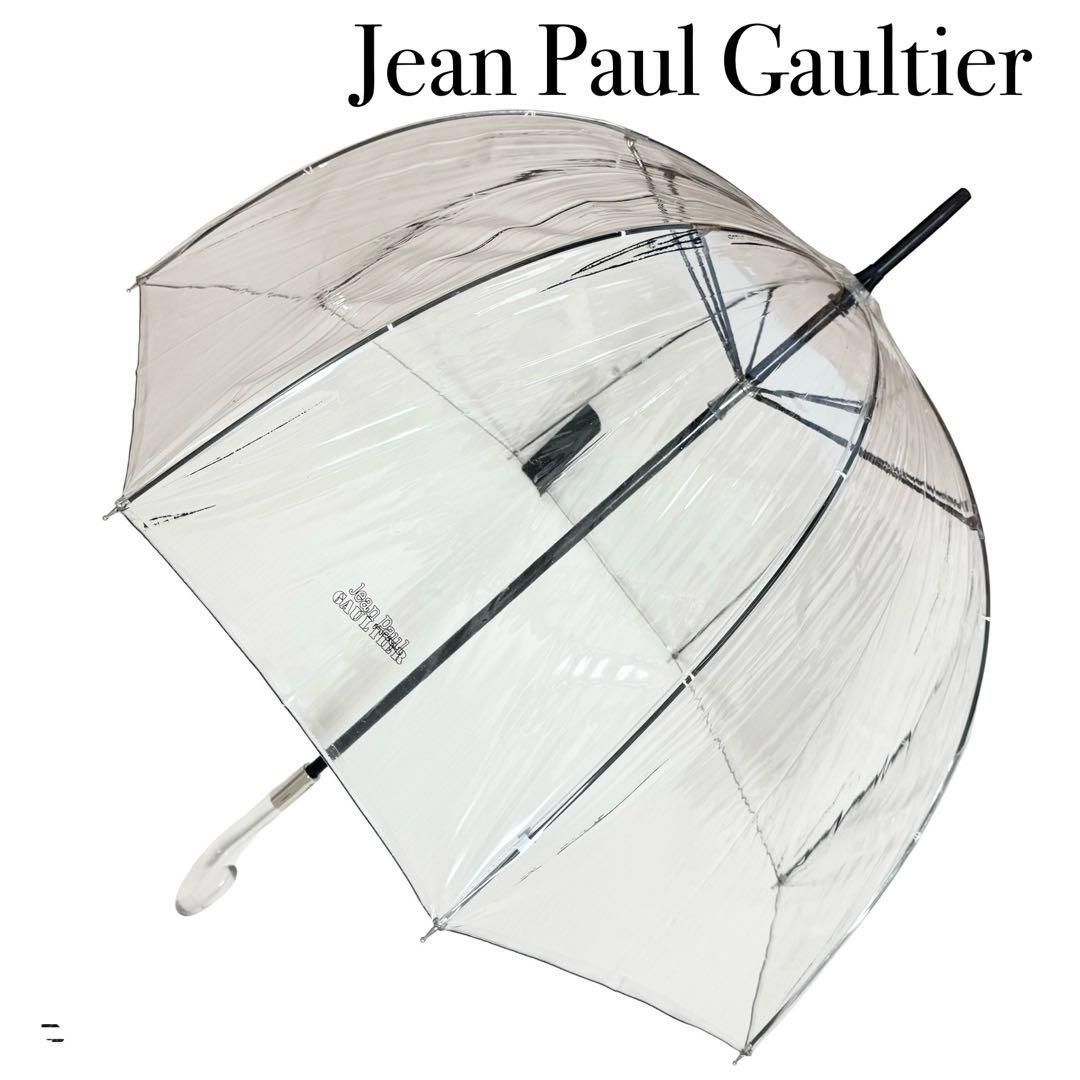 ジャンポールゴルチェ クリア 長傘 雨傘 ビニール傘 メンズ レディース Jean Paul Gaultier ジャンポールゴルチェ クリア 長傘 雨傘