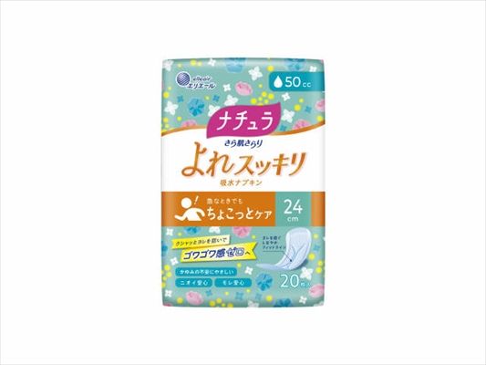 まとめ買い-24点セット ナチュラさら肌さらりよれスッキリ吸水ナプキン２４ｃｍ５０ｃｃ２０枚 生理用品