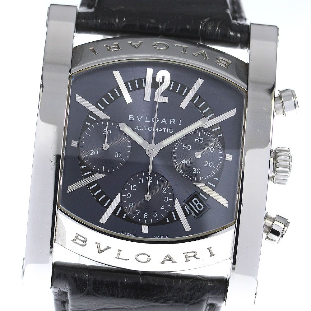 ジャンク BVLGARI アショーマ クロノ AA48SCH 自動巻き 時計
