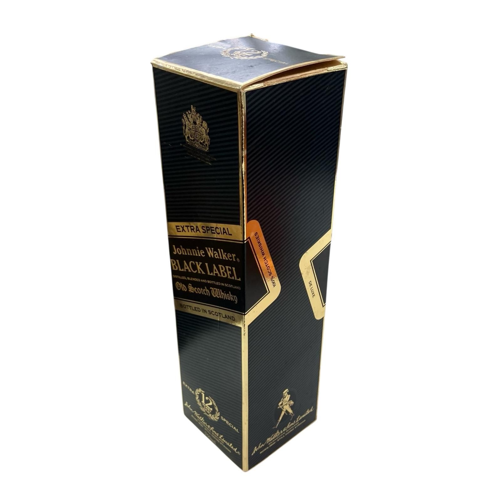 Johnnie Walker Black Label 12年　金キャップ　黒紋章 Johnnie Walker Black Label 12年 金キャップ 黒紋章 - メルカリ