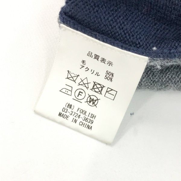 ROUGH-SWELL ラフアンドスウェル RSM-18208 Vネック長袖ニットセーター L 240101020211 WHITEMONARCHHOTEL_COM