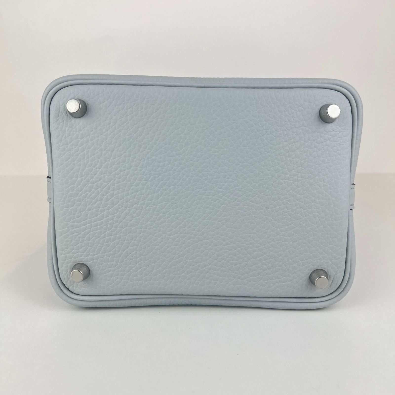 新品 HERMES エルメス　ピコタンロックPM ブルーペール　SV金具　W刻 ピコタンロックPM ブルーペール ライトブルー[H056289CK08