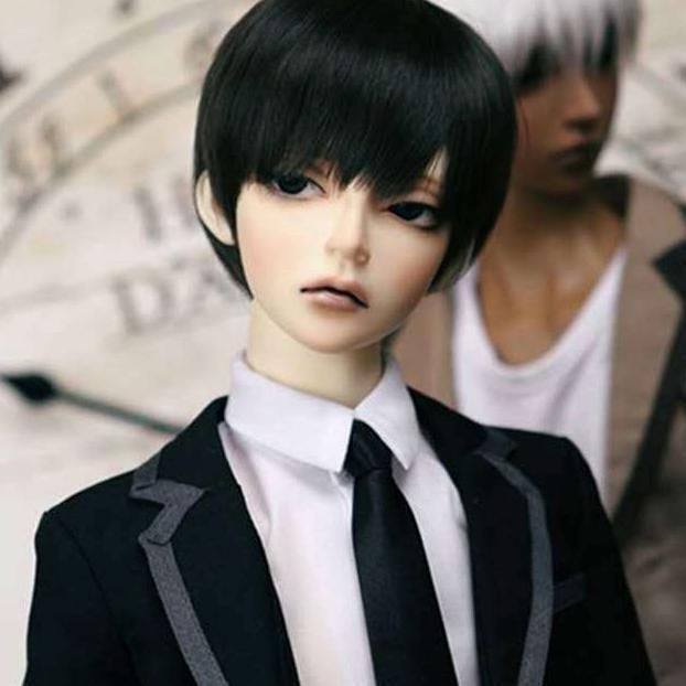 カスタムドール ショートヘア 男の子 ドール ウィッグ 短髪 ショート 髪 1/3 SD BJD 男の子 球体関節人形