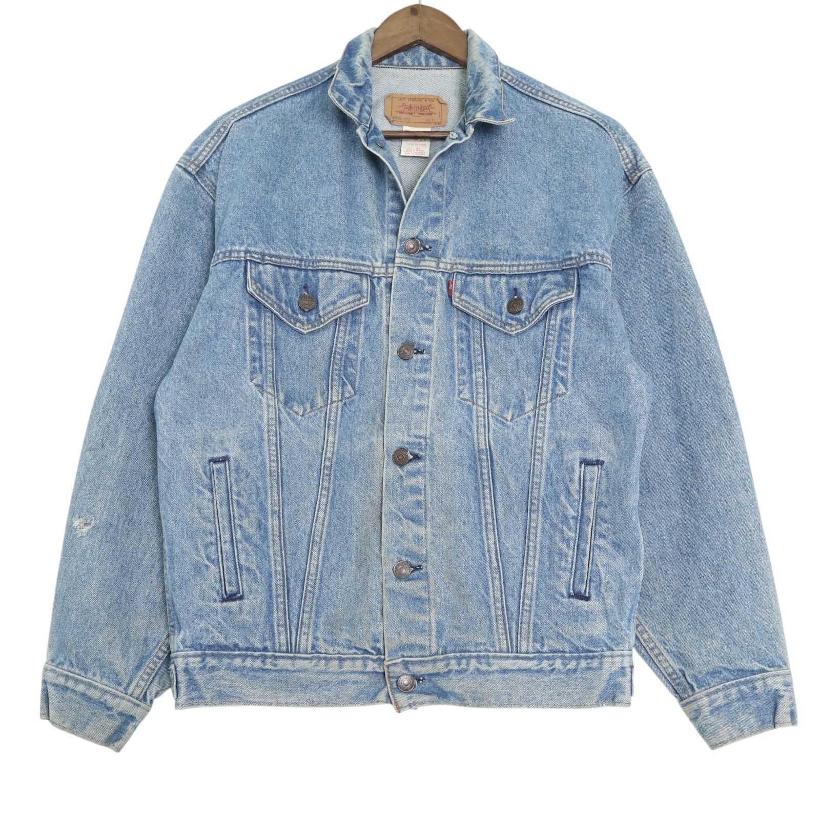 00年代 Levi's リーバイス 57508-0214 デニムジャケット ブルー (メンズ XL) 中古 古着 A4361 00年代 Levi's リーバイス 57508-0214 デニムジャケット ブルー
