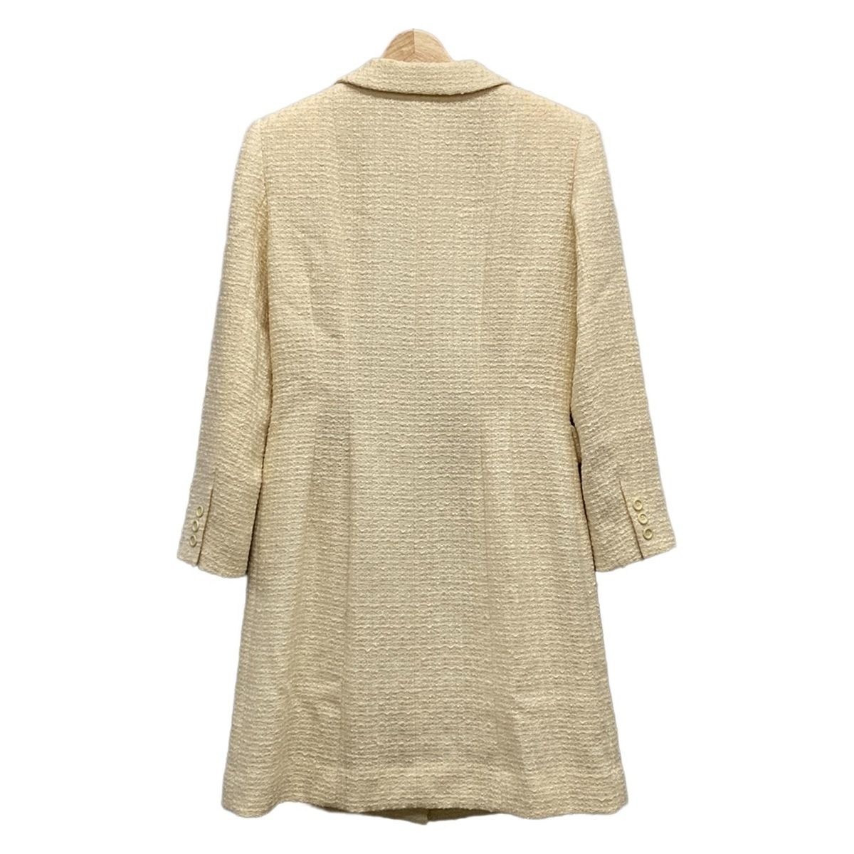 大幅値下げ❗️新品❗️定価54,600円YOSHIE INABAのフェイクファー ダブルフェイスウールノーカラージャケット】｜【yoshie inaba