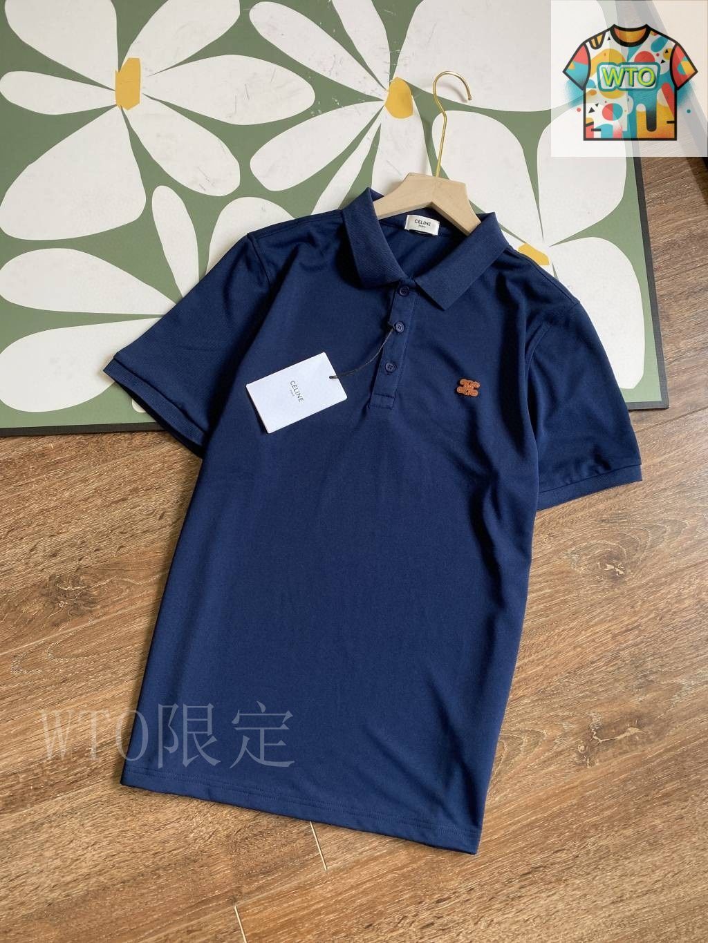 今日特価】C?line Embroidered セリーヌ 刺繍ロゴ Polo-3 - メルカリ