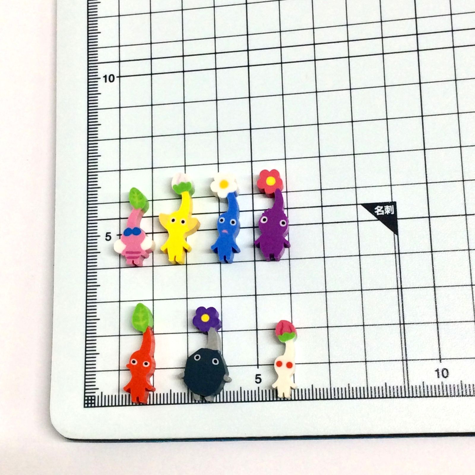 k049【新品・未使用】ピクミン つめつめ消しゴム 7種×各5点 計35点