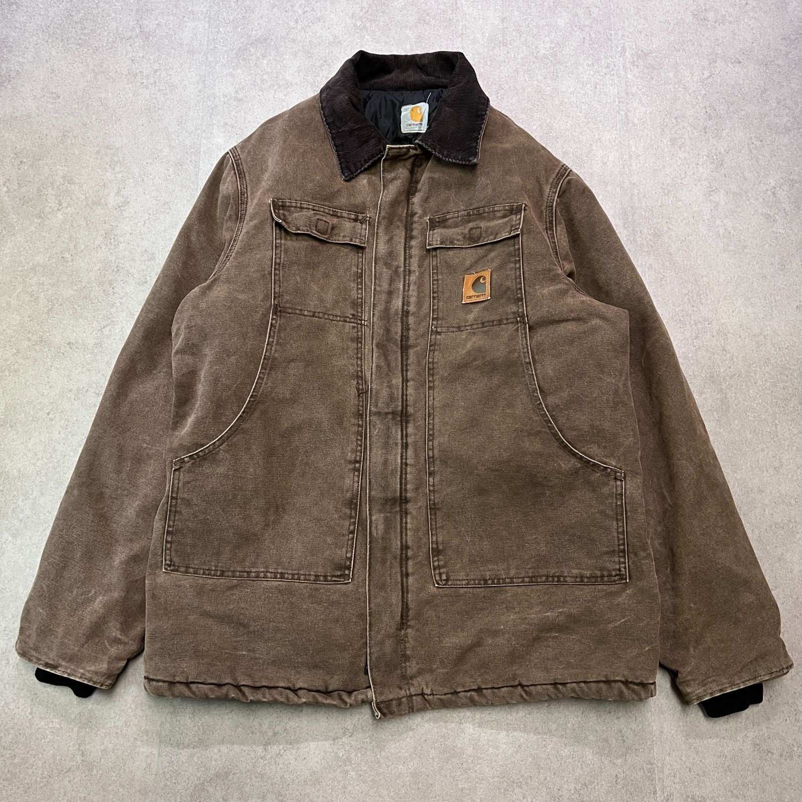 メキシコ製carhartt トラディショナル ジャケット コート ダック ダークブラウン