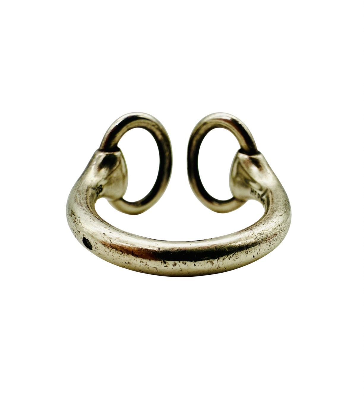 エルメス HERMES ナウシカ リング 9号 YG ヴィンテージ 希少 エルメス HERMES ナウシカ リング 9号 YG ヴィンテージ 希少