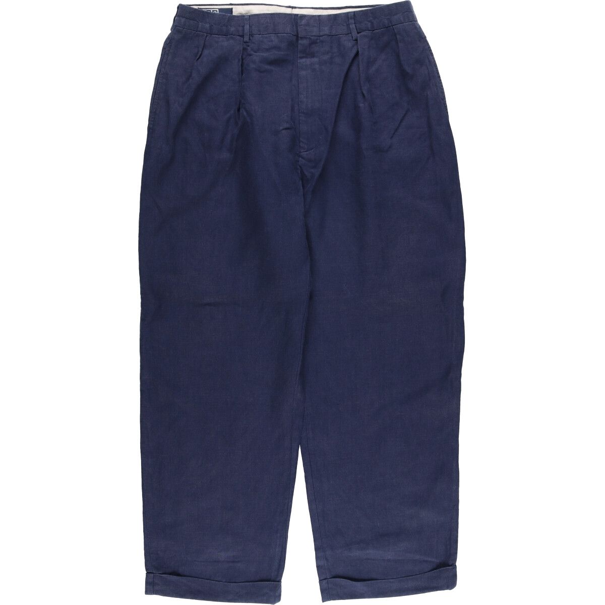 古着 ラルフローレン Ralph Lauren POLO by Ralph Lauren ツータック リネンパンツ スラックス メンズw34相当|eaa581255