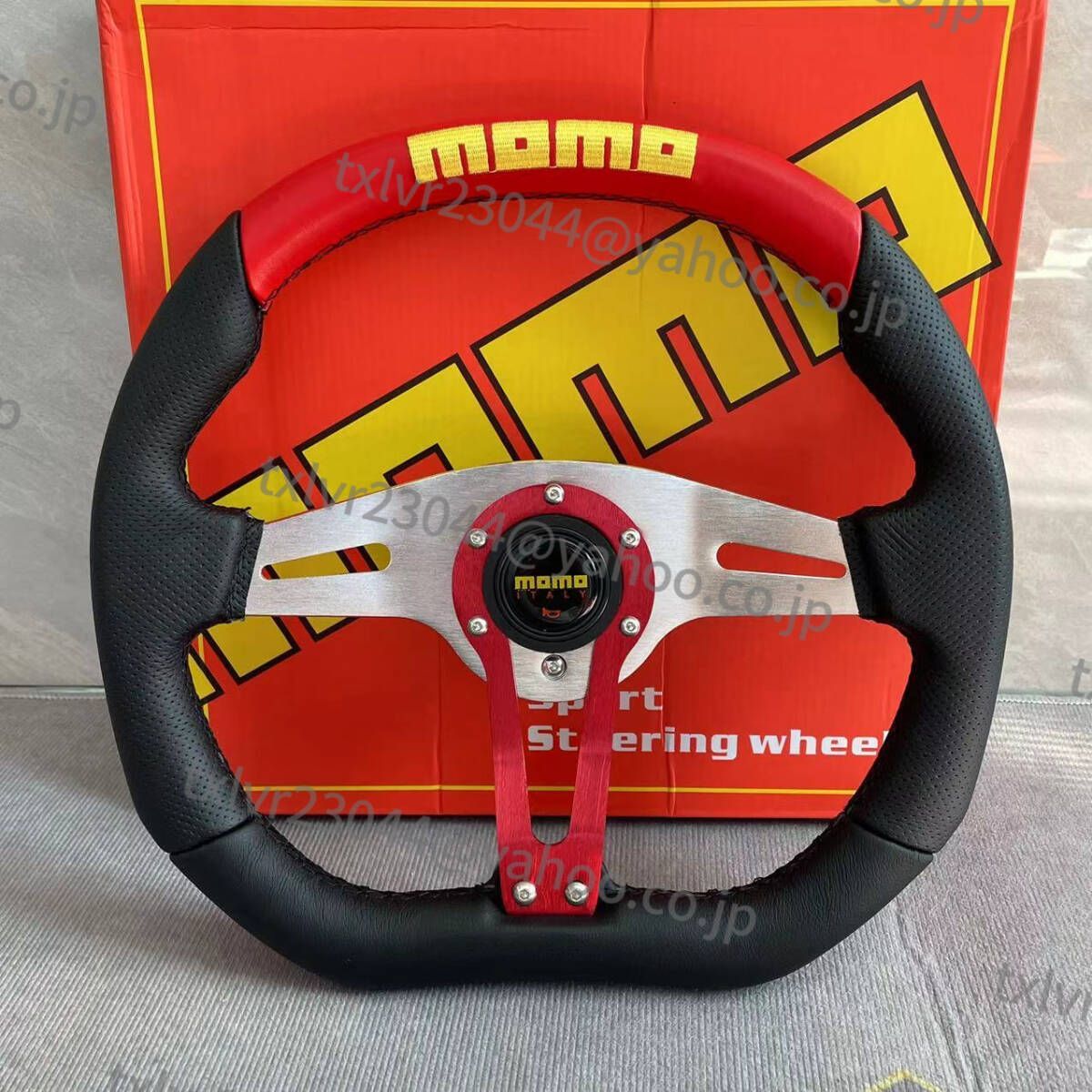 ステアリング ハンドル本体 MOMO 13インチ 競技用改装ハンドルホイール 107