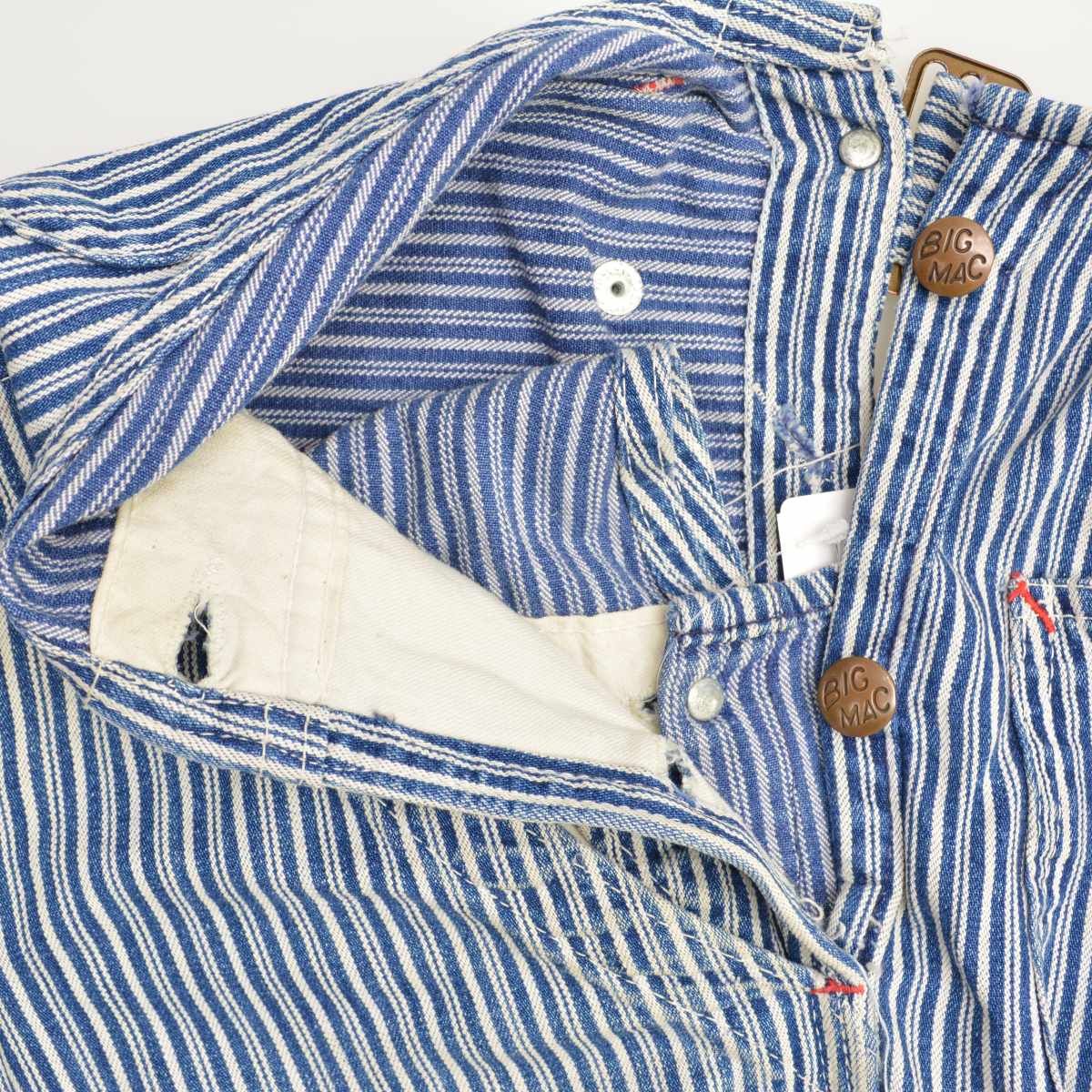 BIGMAC】60s～ ランダムヒッコリーストライプオーバーオール - メルカリ