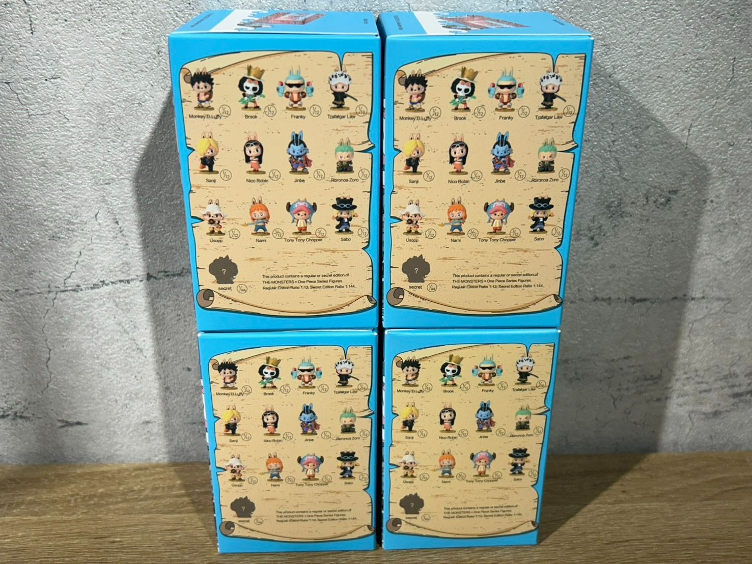 未開封 4個セット POP MART Labubu ラブブONE PIECE ワンピース