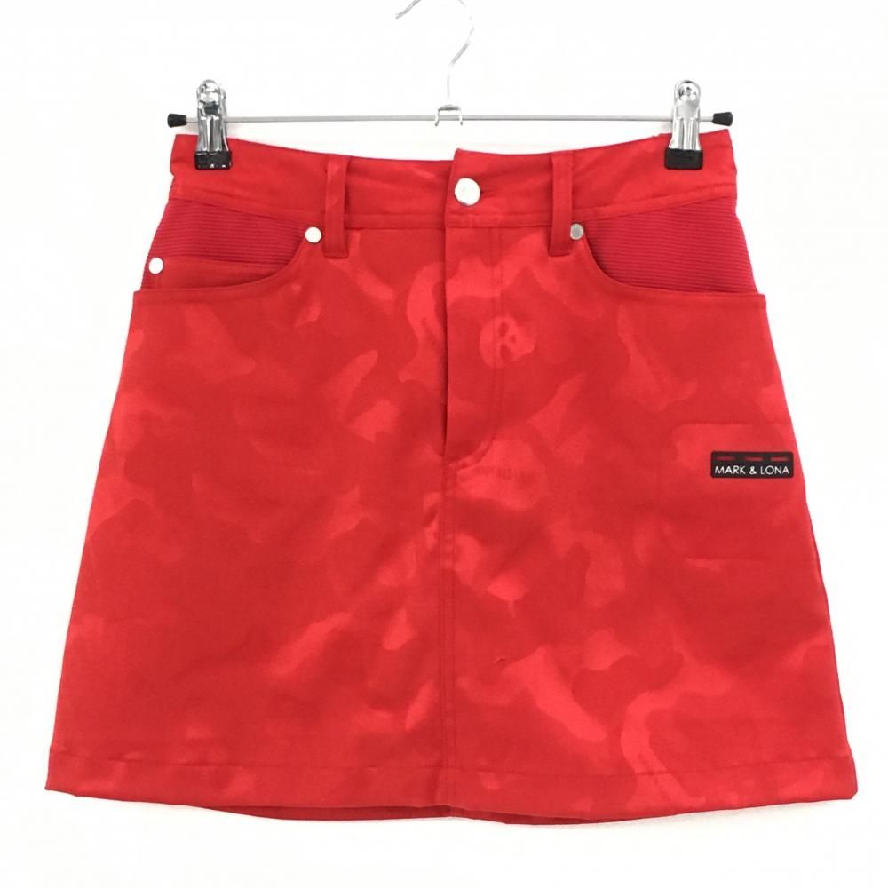 マークアンドロナ ゴルフ スカート レッド