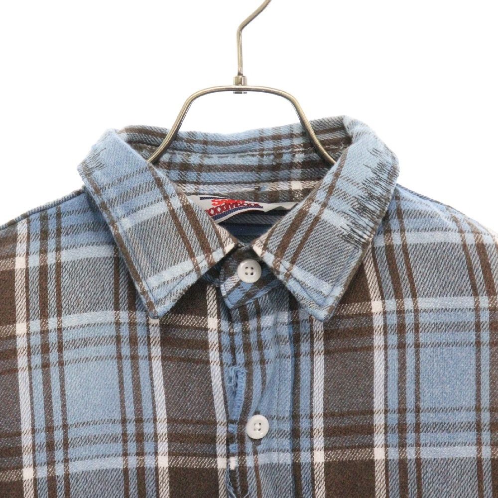 SAINT MICHAEL (セントマイケル) 24AW FRANNEL SHIRT ダメージ加工