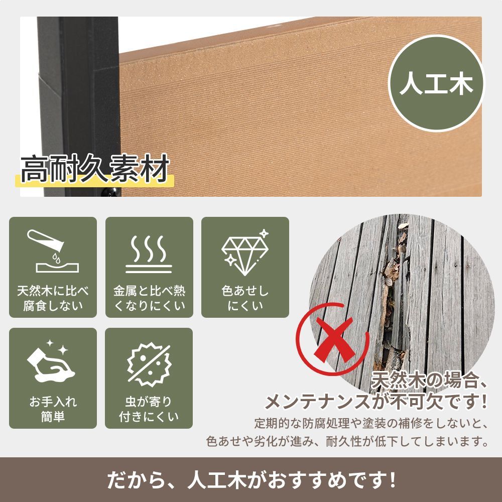 人工木 プランター付き