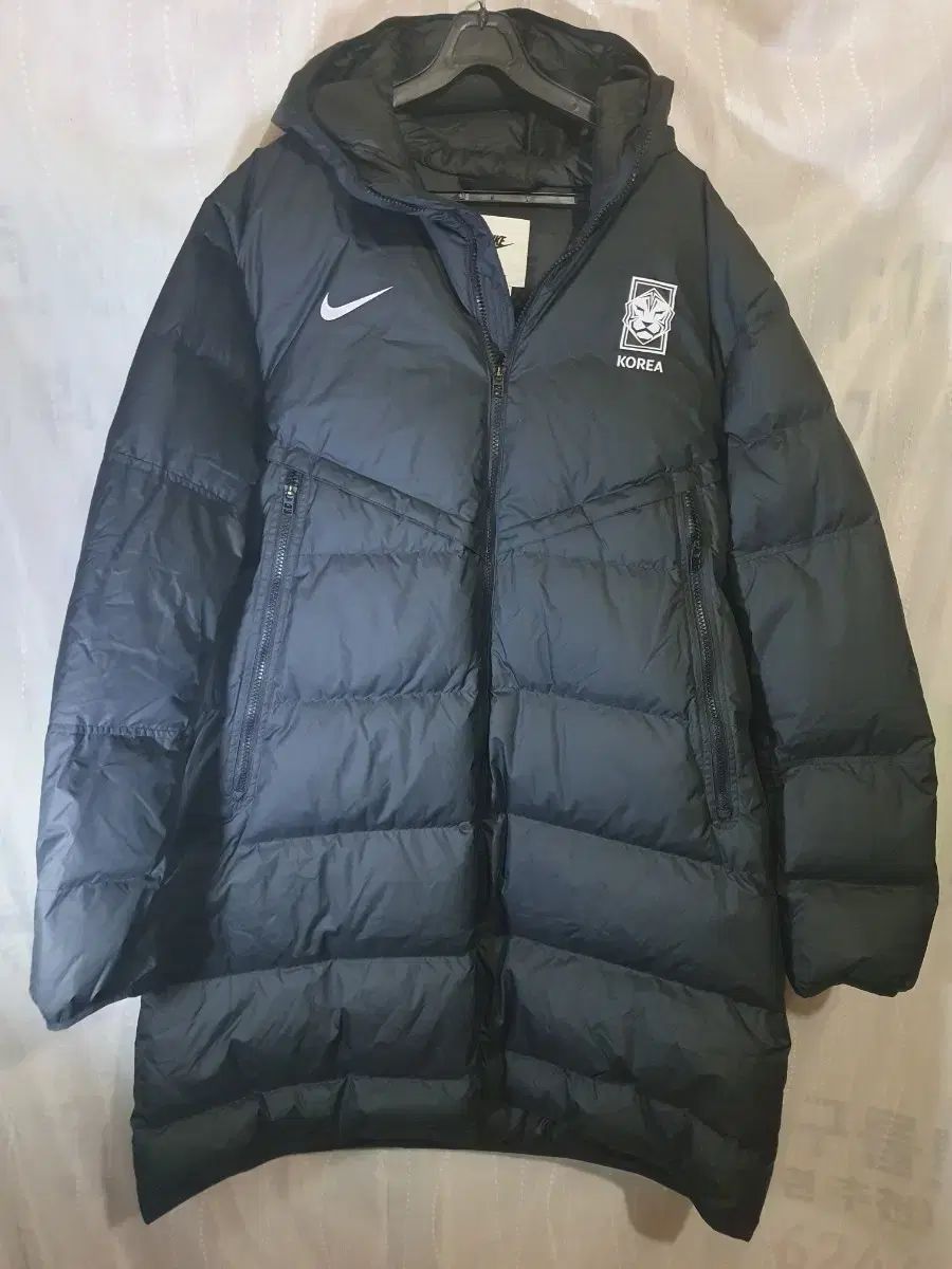 NIKE ナイキ 正規品 韓国 サッカー チーム ロングダウンジャケット ブラック