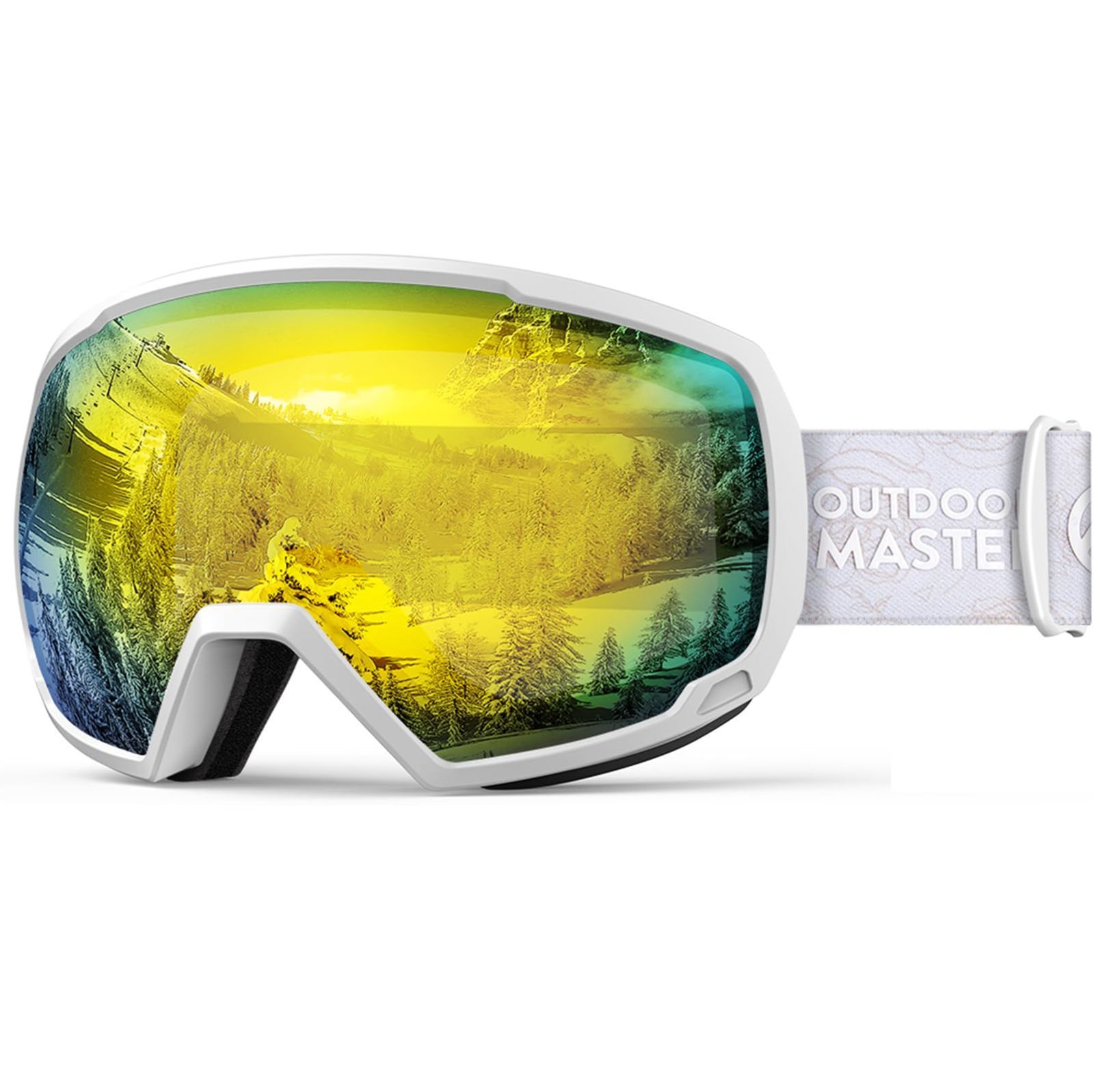 【在庫処分】[OutdoorMaster] スキーゴーグル 両層レンズ ダブルレンズ 180広視野 UV紫外線カット OTG メガネ対応 曇り止め スノーゴーグル スノボートゴーグル スノボ ゴーグル 全天候対応 防風防塵防雪 防放射 スポーツ用ゴーグル 軽