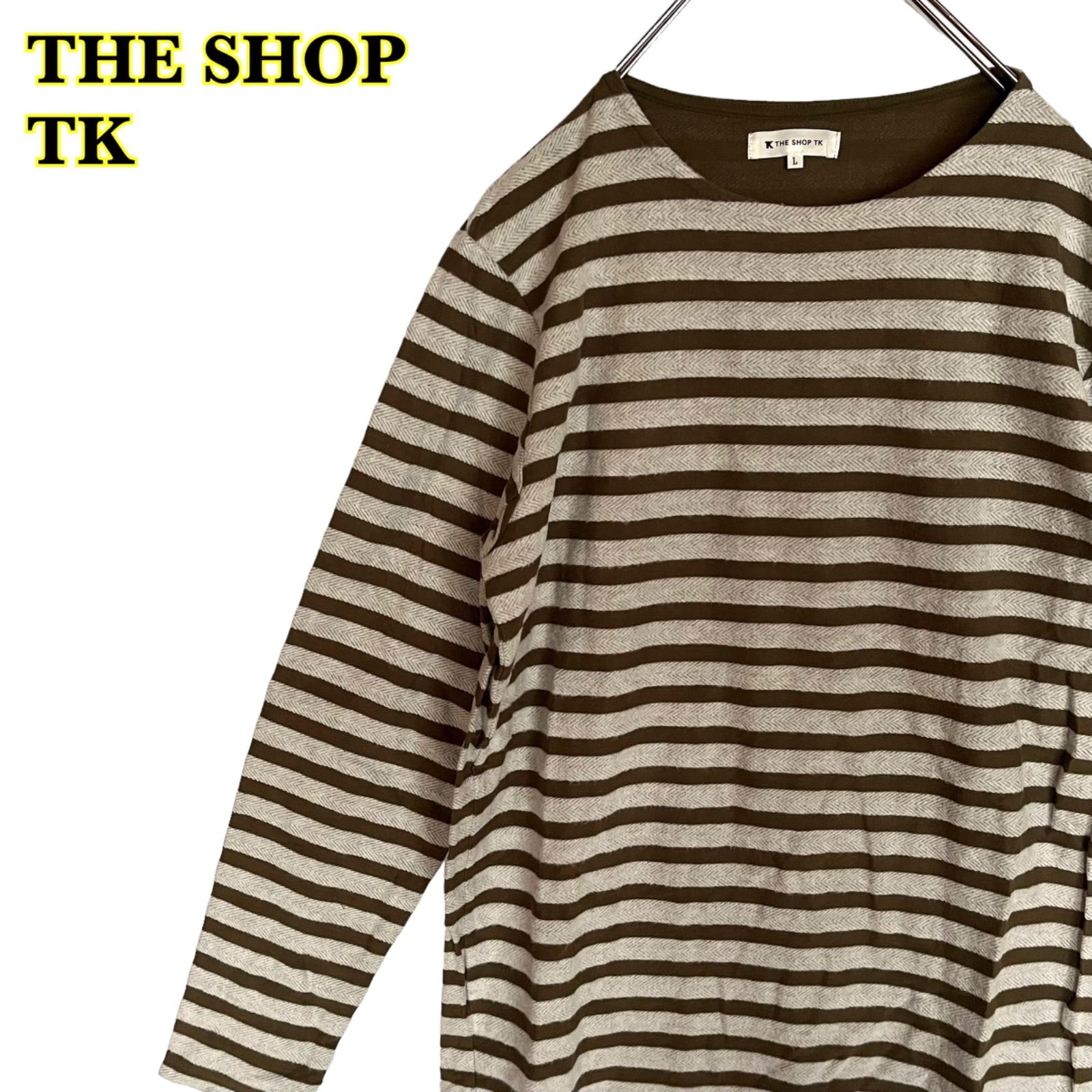 THE SHOP TK ザショップティーケー 長袖Tシャツ ロンT ボーダー メンズ