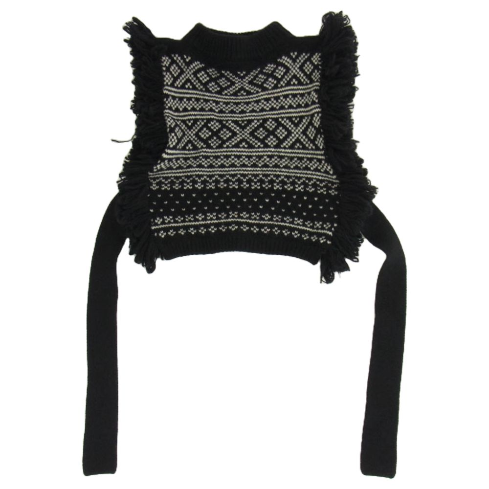 HYKE ハイク FRINGE SWEATER VEST フリンジセーターベスト 【公式通販】
