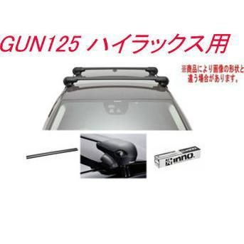 INNO キャリアセット エアロベース トヨタ GUN125 ハイラックス用 【XS201/K499/XB108BK×2】