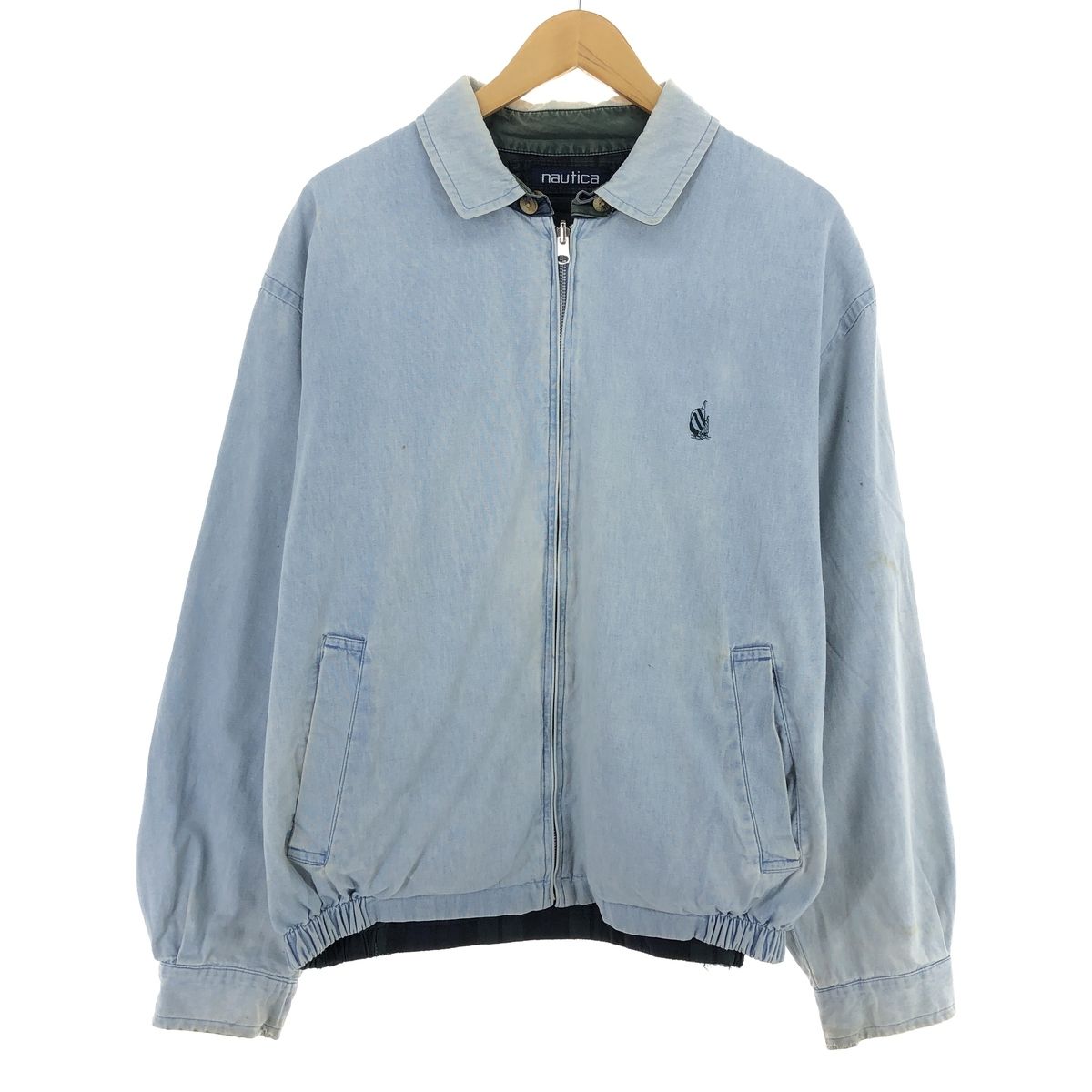 古着 90年代 ノーティカ NAUTICA リバーシブル スイングトップ スポーツジャケット メンズL ヴィンテージ/eaa454448