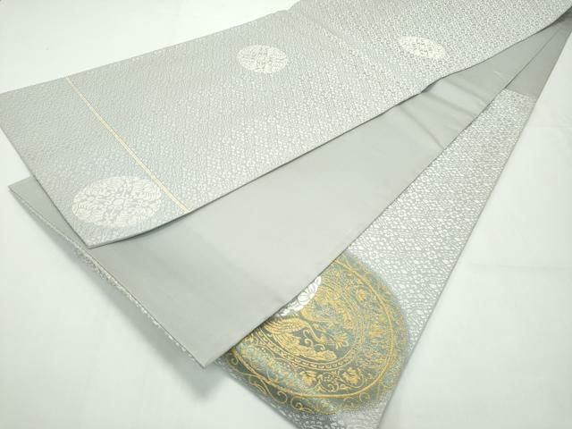 平和屋本店■極上 山口美術織物 皇室 伊勢神宮御用 西陣織 太鼓柄袋帯 唐織 古代丸文 金糸 証明書・色紙・共箱付き 逸品 CZAA1763s5 平和屋本店□極上 山口美術織物 皇室 伊勢神宮御用 西陣織 太鼓柄袋帯