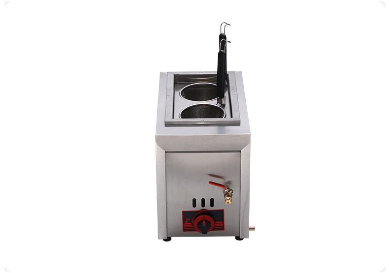 ガス 茹で麺機 ゆで麺器 電気ゆで麺機 卓上型 テボ2点付き LPガス式 厨房 業務 飲食 店舗