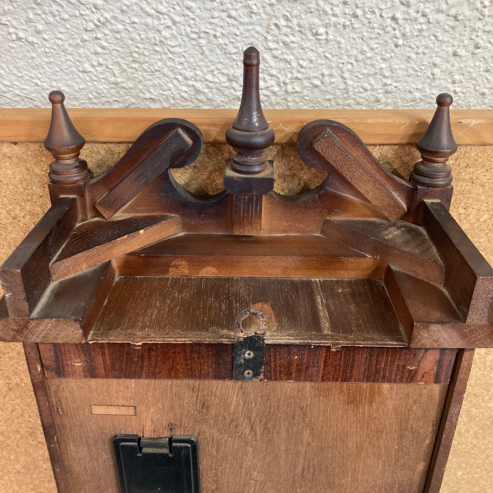 CITIZEN 8MS345 柱時計 1980年頃 昭和レトロ 木製 【訳あり】 動作品