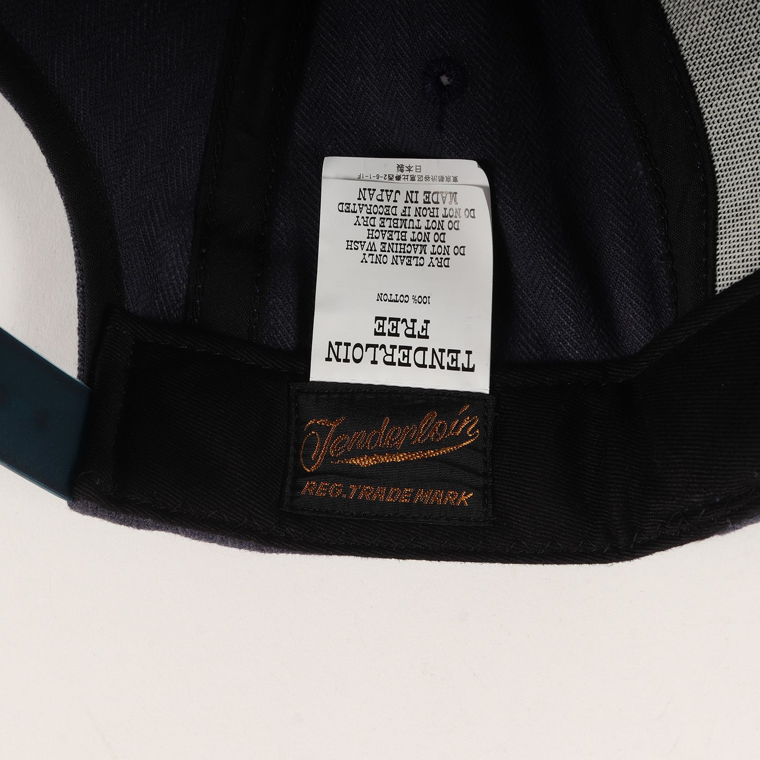 美品 TENDERLOIN テンダーロイン キャップ 20SS ボルネオスカル ヘリンボーン トラッカーキャップ TRUCKER CAP HB ネイビー 紺 帽子 スナップバック【メンズ】