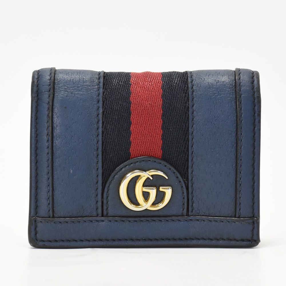 GUCCI グッチ コンパクトウォレット 二つ折り財布 ミニ財布 オフィ ...