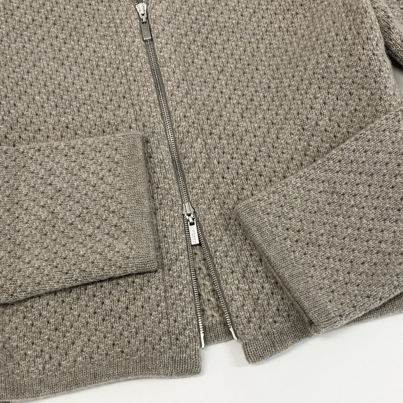 フォクシー シーブリーズパーカー カシミア 8h4【極美品】FOXEY フォクシー ダブルジップ カシミヤニット