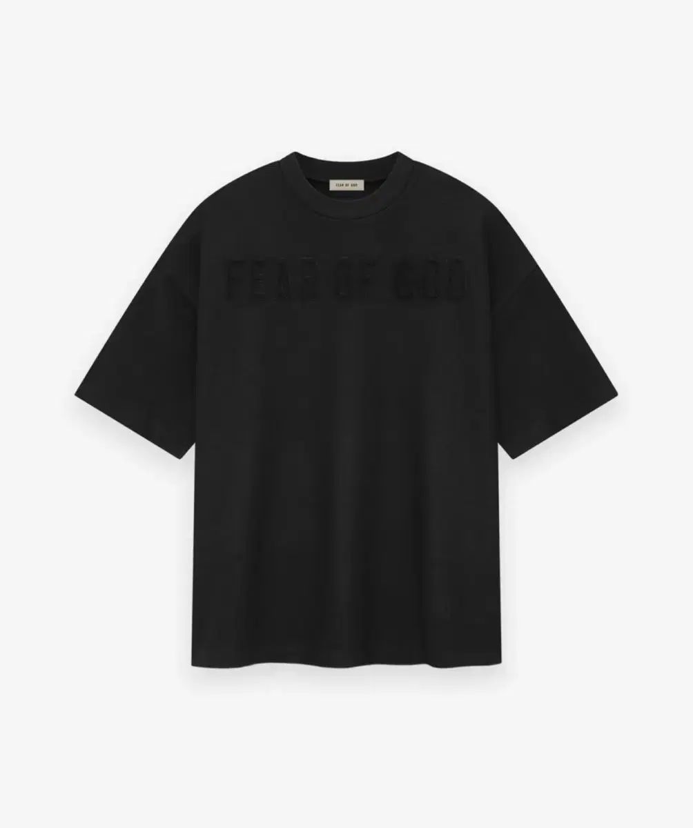 FEAR OF GOD(フィアオブゴッド) 8th メリノ ウール ロゴ Tシャツ 黒