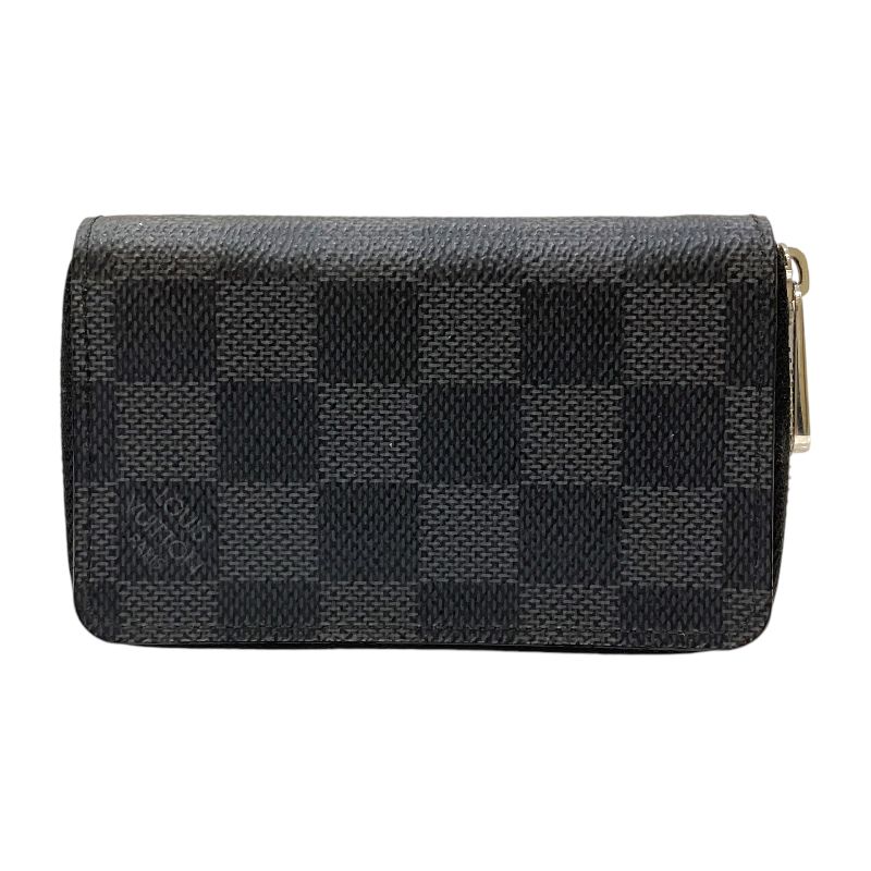 ルイ・ヴィトン LOUIS VUITTON ジッピー・コインパース N63076 ブラック ダミエ・グラフィット/レザー ユニセックス コインケース  - メルカリ