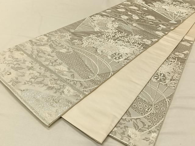 平和屋2□六通柄袋帯 唐織 華文様 金糸 逸品 DAAE6227ic