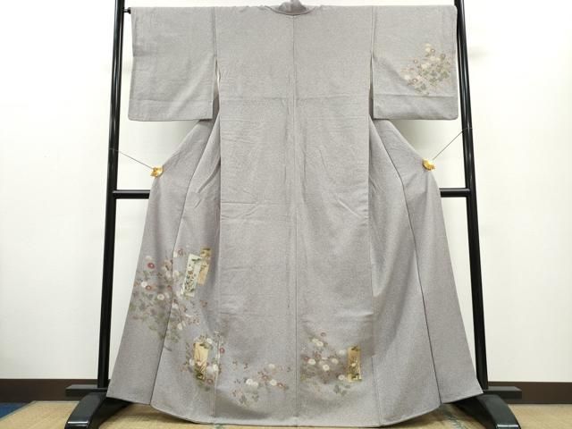 平和屋着物□訪問着 短冊吉祥文 たたき染め 正絹 逸品 CAAQ6341ze