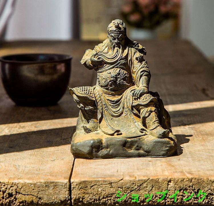 武聖関羽人物像 文房置物·案頭  鎮宅辟邪 開運風水 招財  工芸品 武聖関羽人物像 文房置物・案頭 鎮宅辟邪 開運風水 招財 工芸品