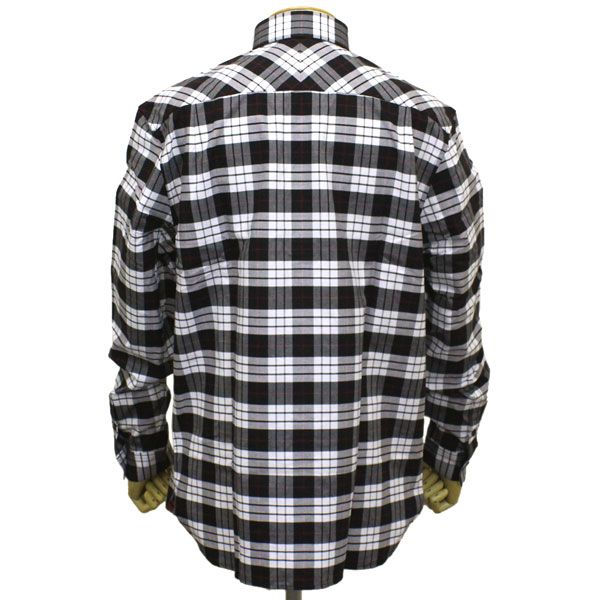 FRED PERRY (フレッドペリー) M9514 TARTAN OXFORD SHIRT タータンオックスフォードコットンシャツ 100  WHITE FP423 S - メルカリ