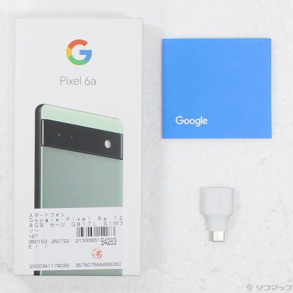 中古品〕 Google Pixel 6a 128GB セージ GB17L SIMフリー【198