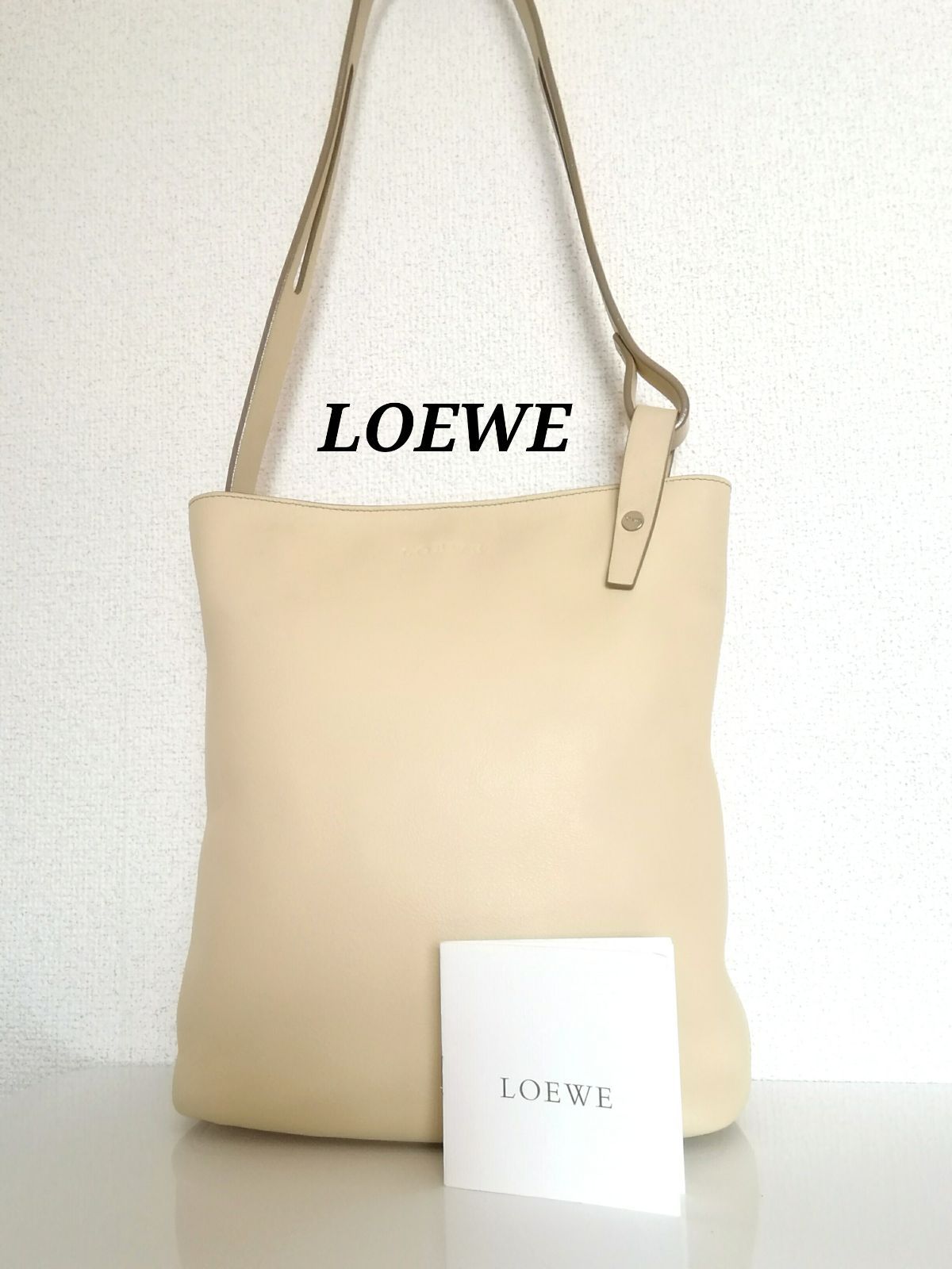 LOEWE ロエベ アシンメトリック ショルダーバッグ ベージュ - YM shop